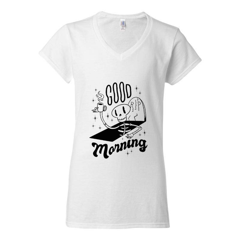 Good Morning V-Neck T-Shirt