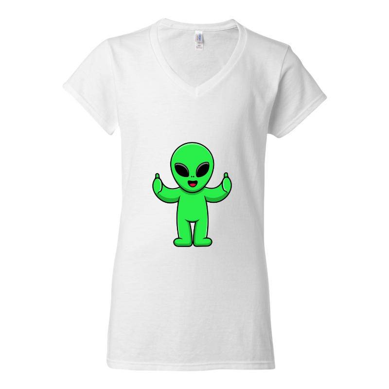 Alien V-Neck T-Shirt