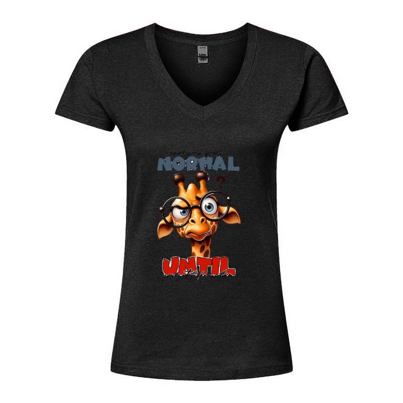 Giraffe V-Neck T-Shirt