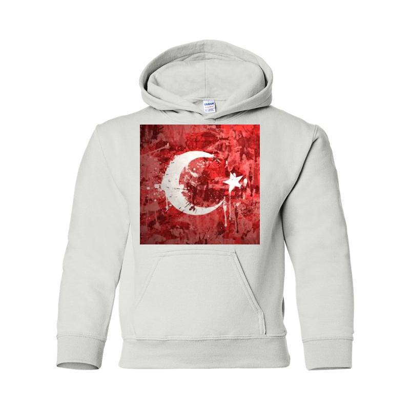 Turkiye Flag Hooded Sweatshirt
