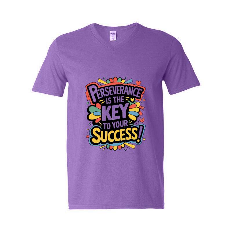 Perseverance Is The Key Success V-Neck T-Shirt