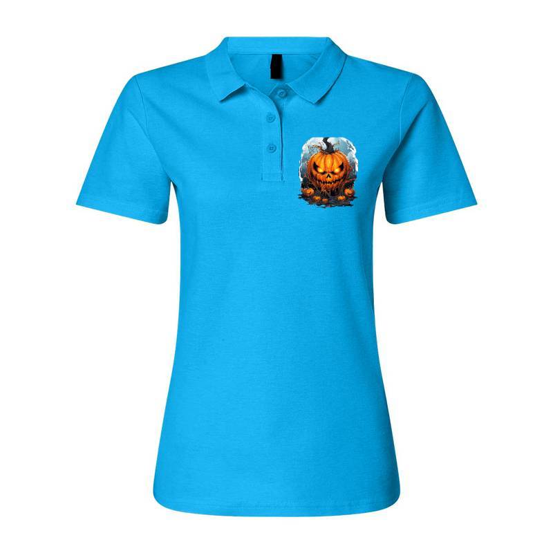 Scary Halloween Cartoon Polo T-Shirt