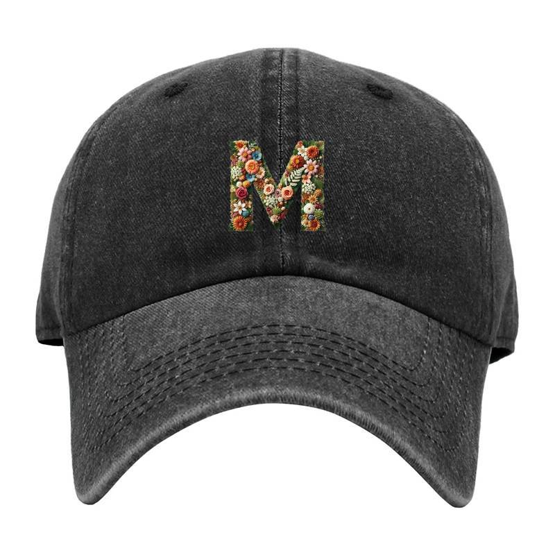 Letter M Baseball Cap