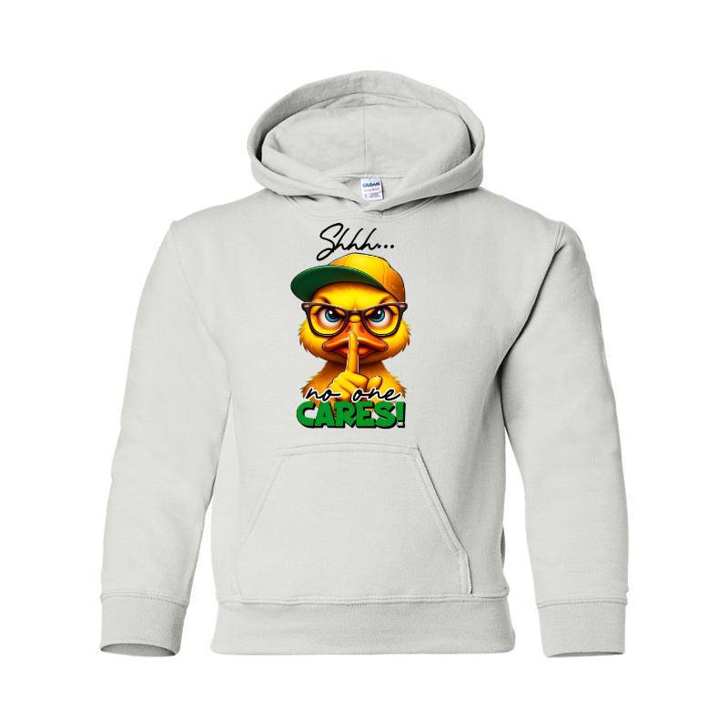 No One Cares Duck Hooded Sweatshirt