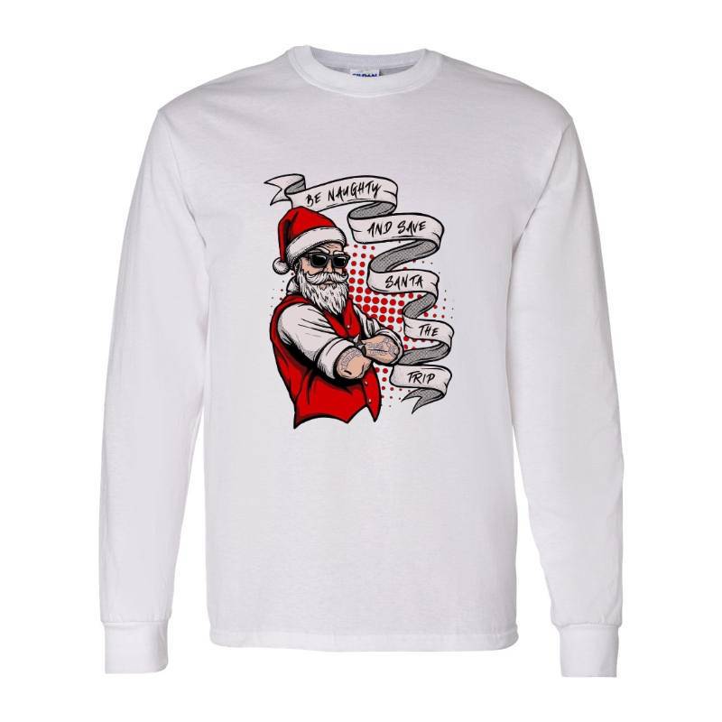 Cristmas Santa Long Sleeve Shirt