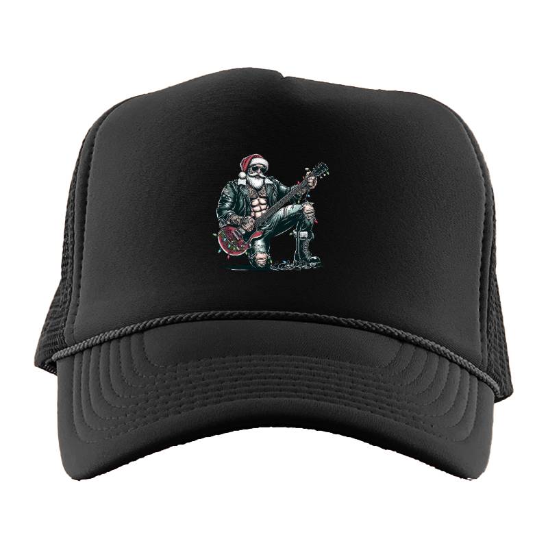 Guitar Santa Claus Trucker Hat