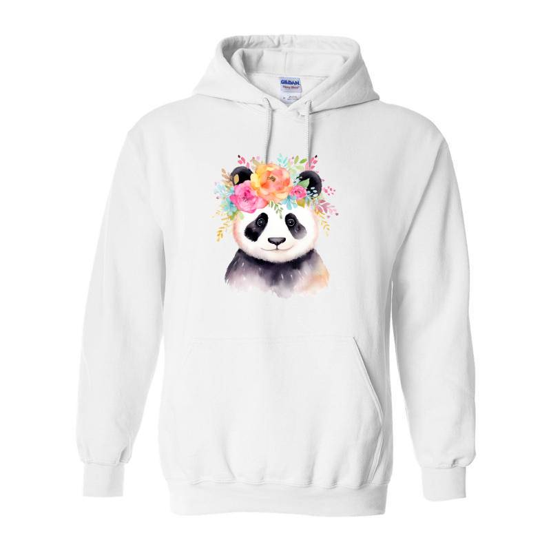 Panda with flowers Hoodie