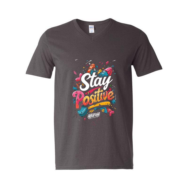 Stay Positive V-Neck T-Shirt
