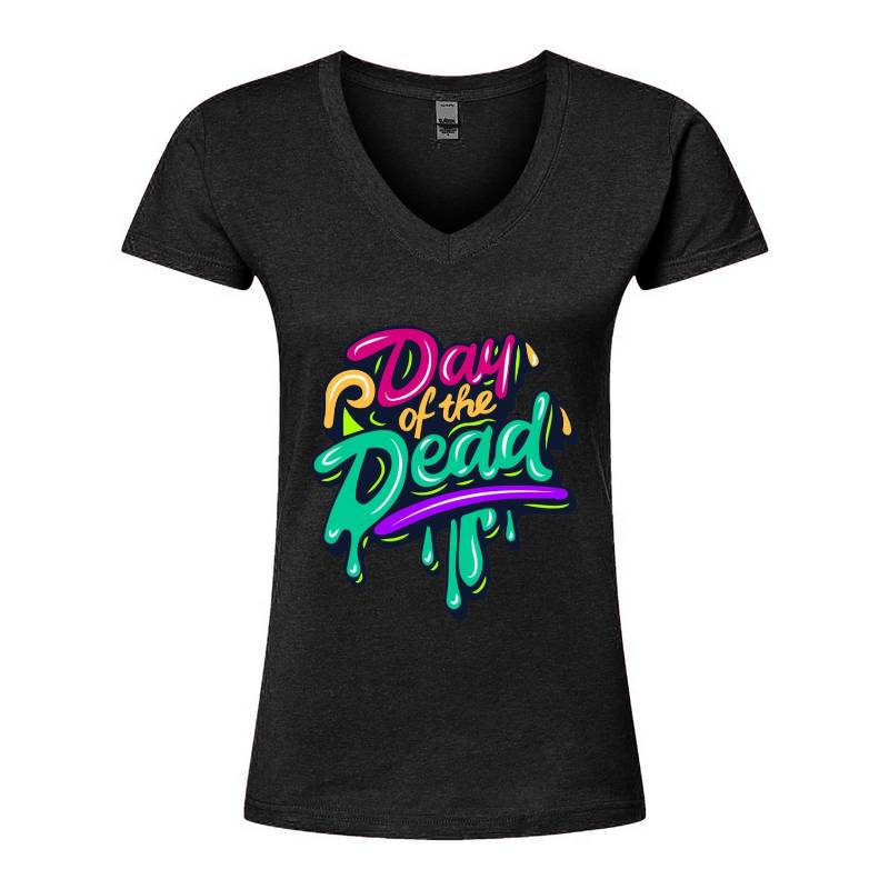 Day Of The Dead V-Neck T-Shirt