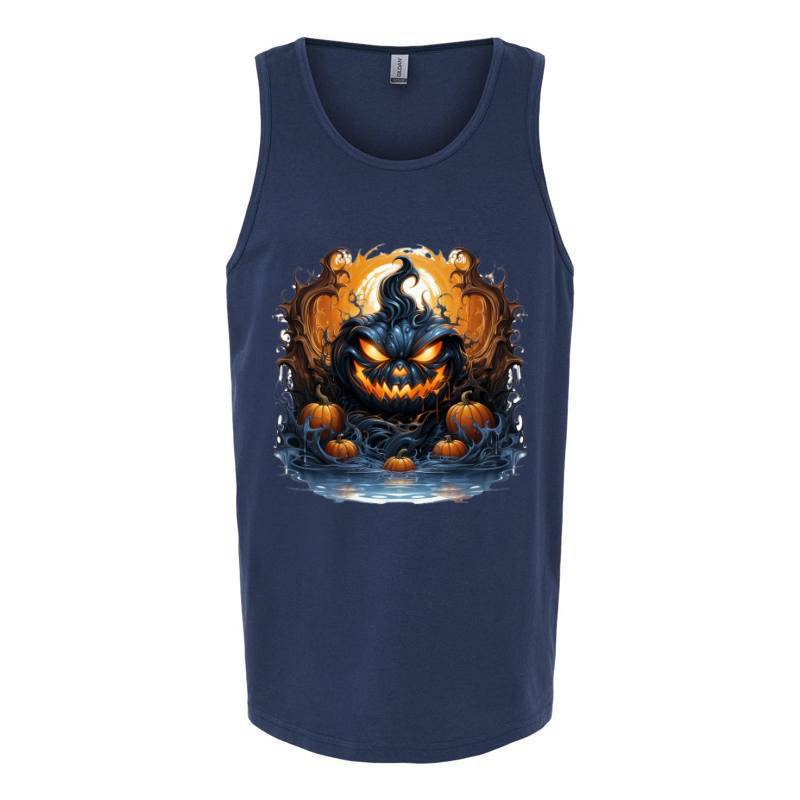 Scary Pumpkin Tank Top T-Shirt