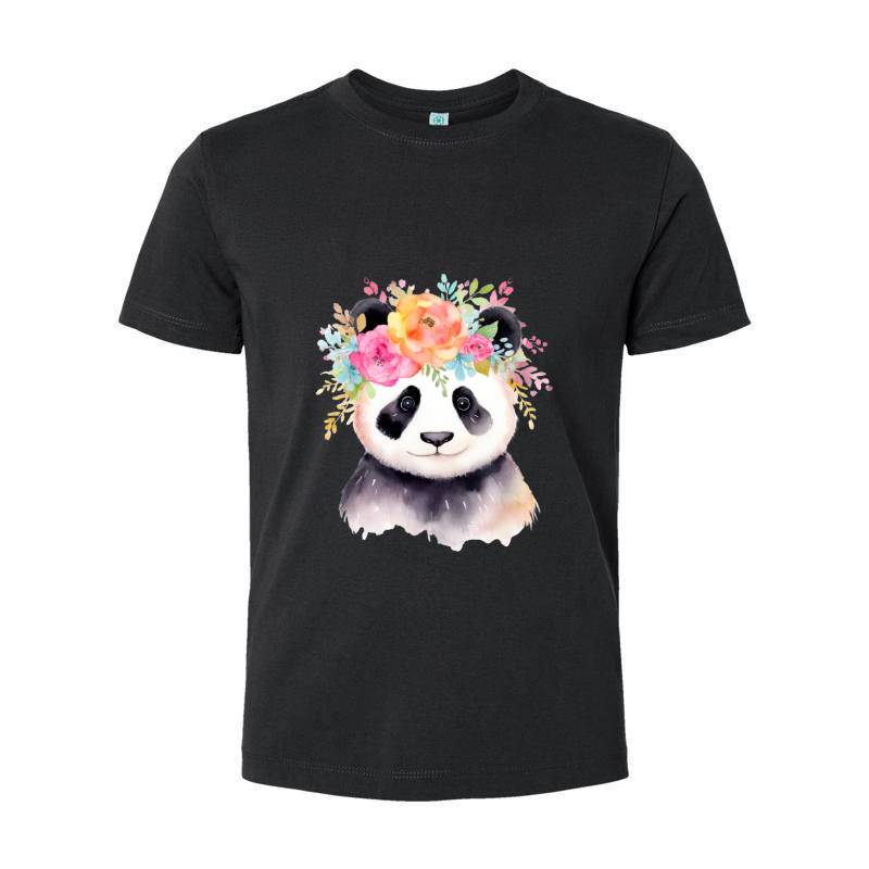Panda with flowers T-Shirt 