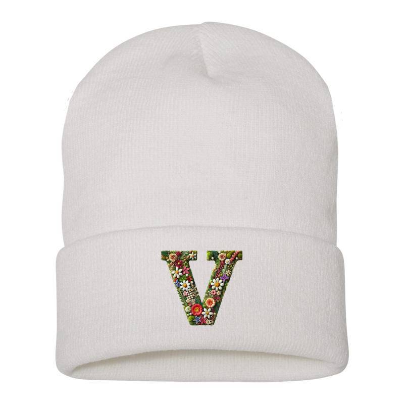 Letter V Beanie