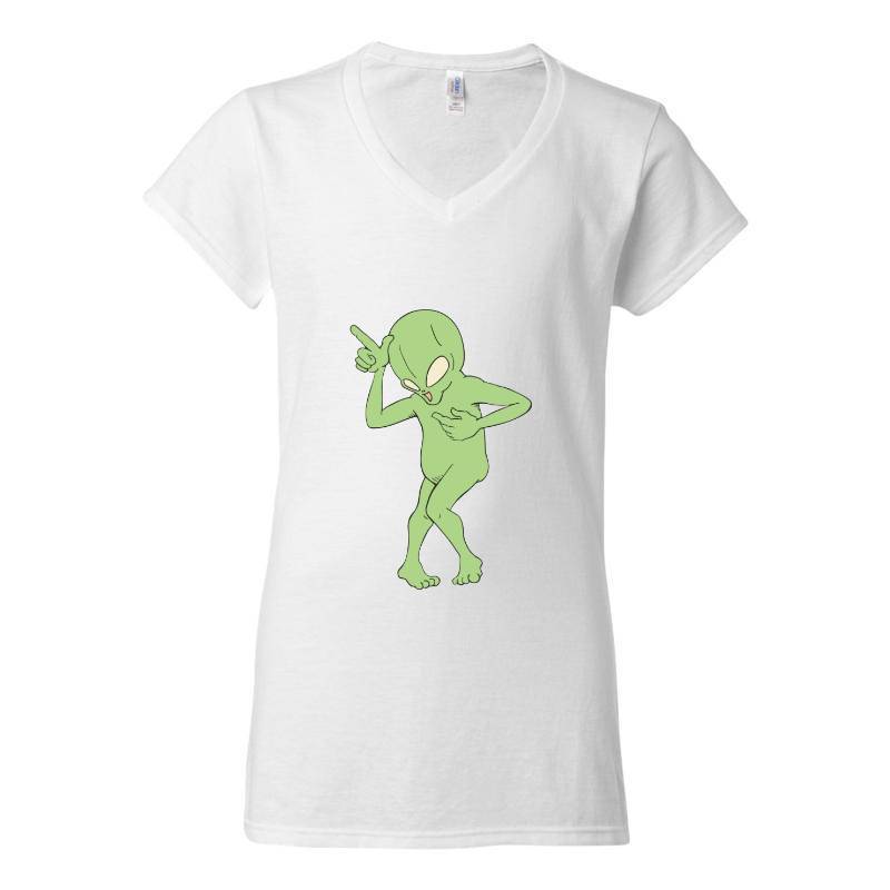 Alien V-Neck T-Shirt