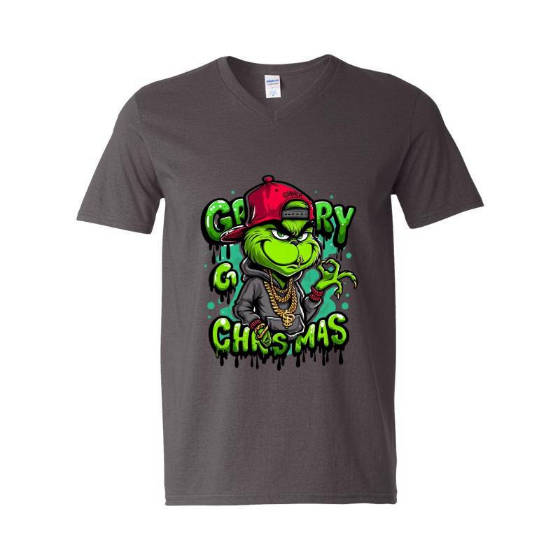 Grinch Christmas V-Neck T-Shirt