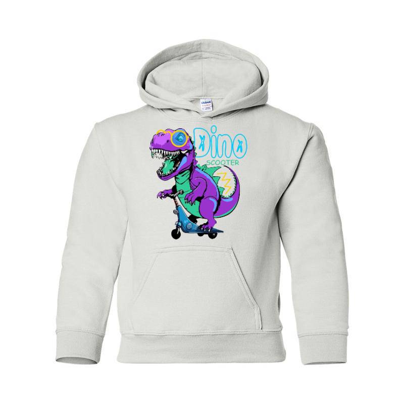 Dino Scooter Hooded Sweatshirt