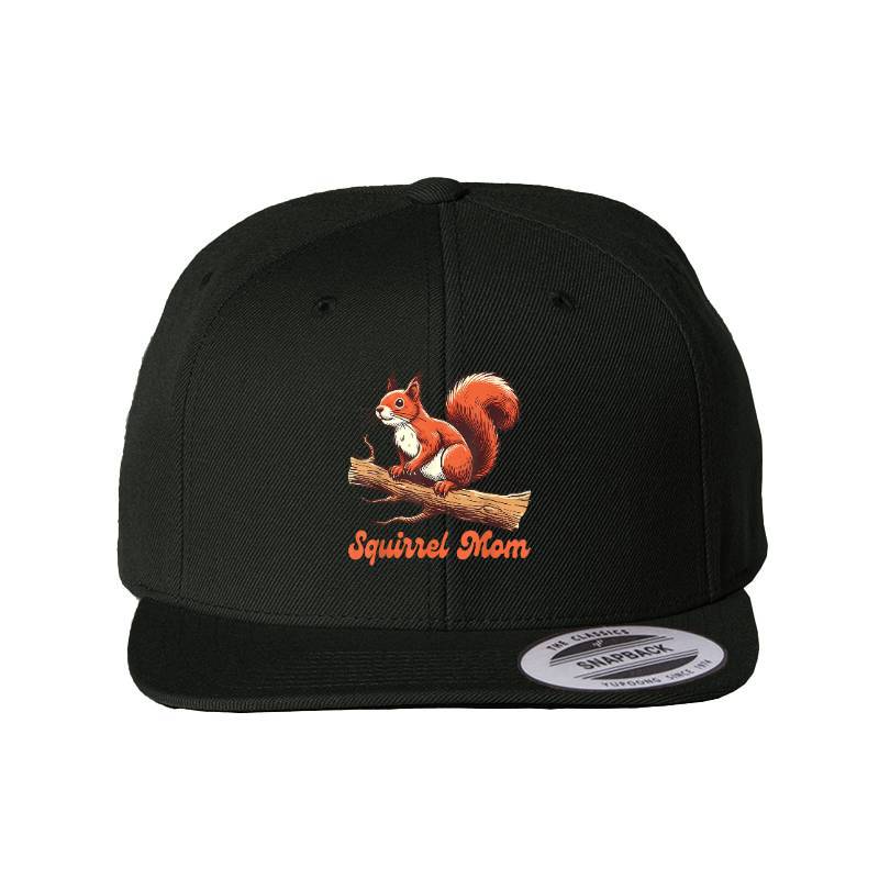 Squirrel Mom Snapback Cap