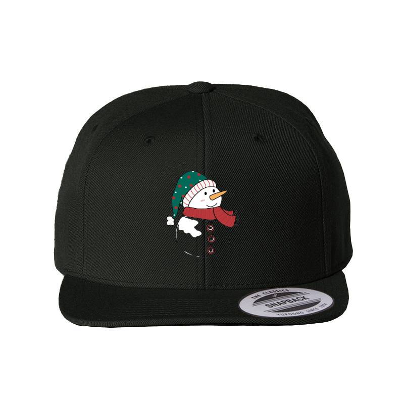 Snow man Snapback Cap