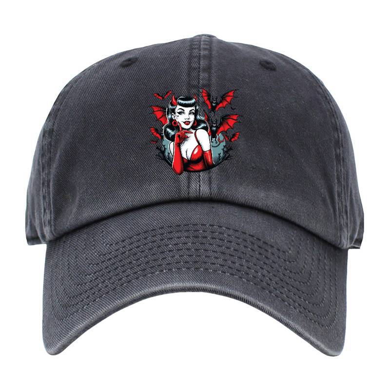 Devil Bats Ladies Fitted Baseball Cap