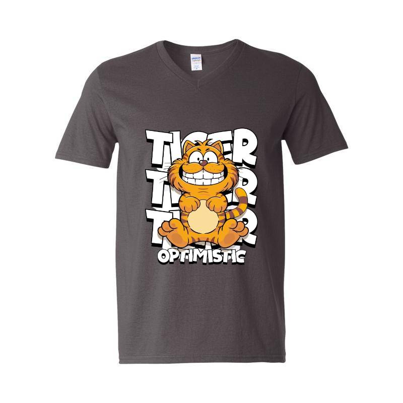 Tiger Optimistic V-Neck T-Shirt