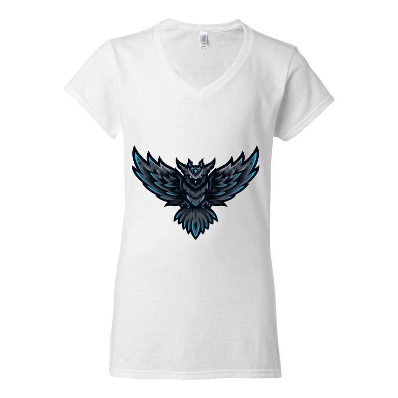 Owl V-Neck T-Shirt