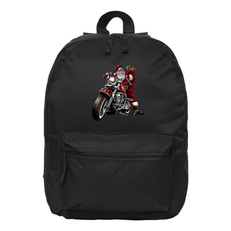 Motorcycle Santa Claus Backpack