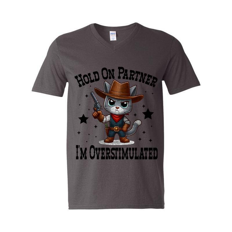 Hold On Partner V-Neck T-Shirt