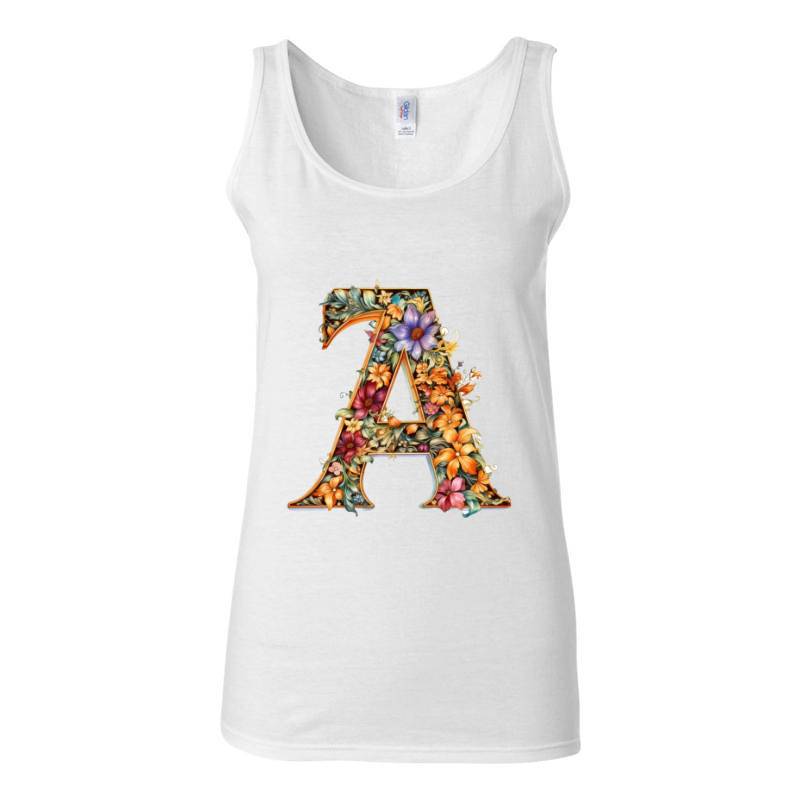 Letter A Tank Top T-Shirt