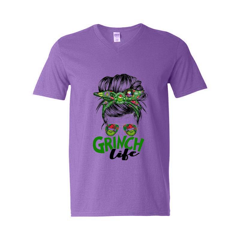 Cristmas Grinch V-Neck T-Shirt