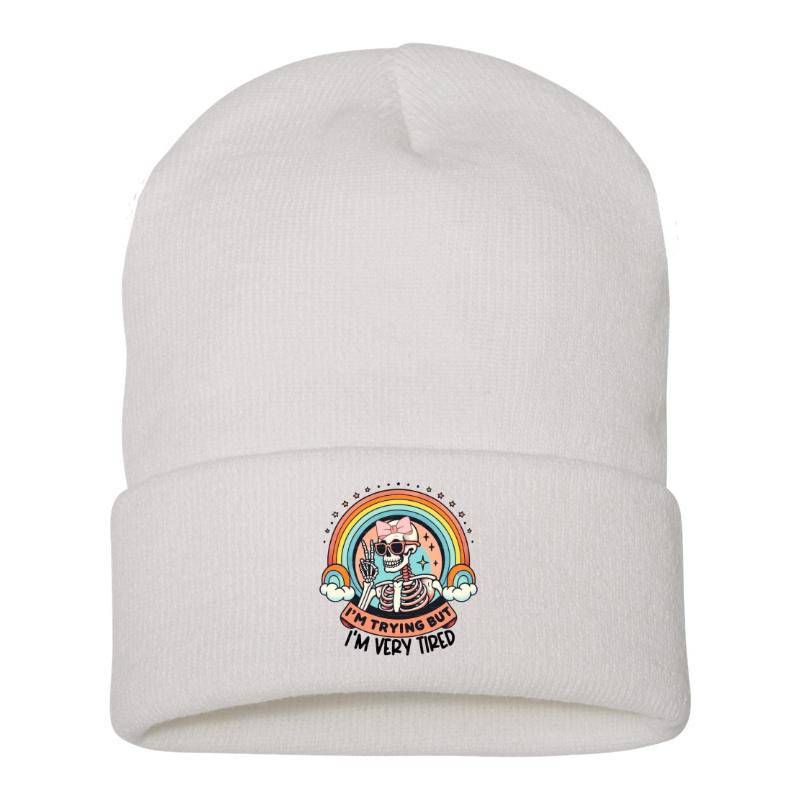 Rainbow Skull Beanie