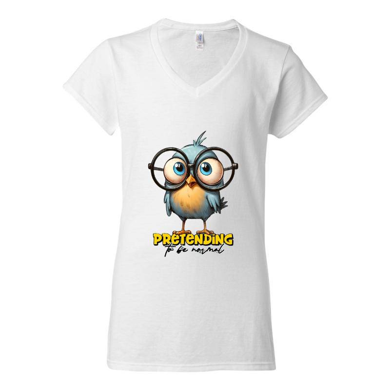 Normal Bird V-Neck T-Shirt
