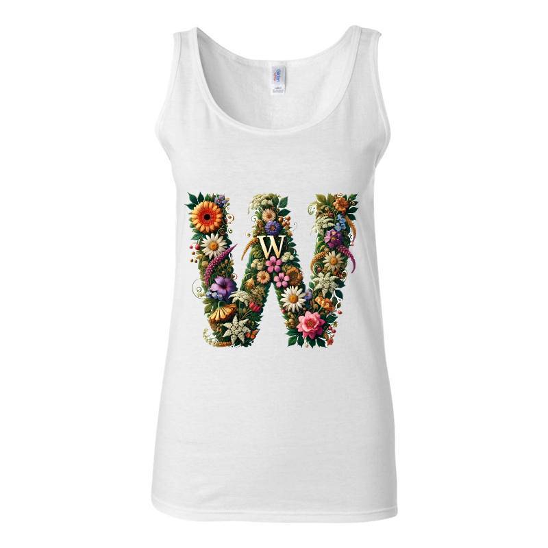 Letter W Tank Top T-Shirt