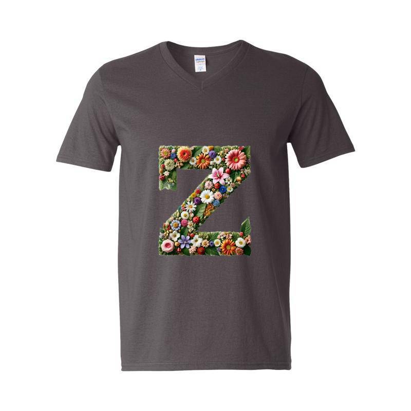 Letter Z V-Neck T-Shirt