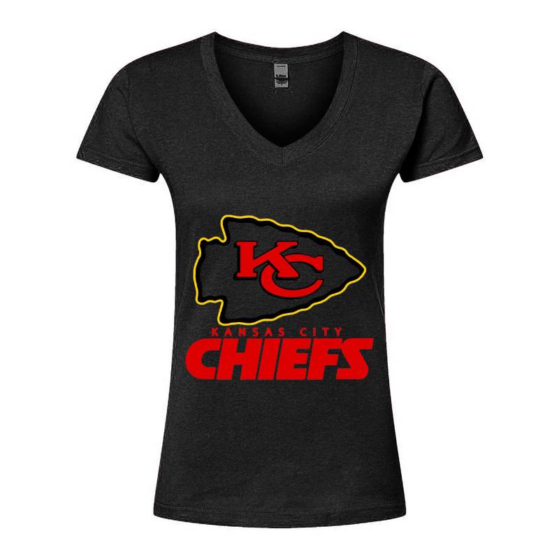 Kansas City Chiefs V-Neck T-Shirt