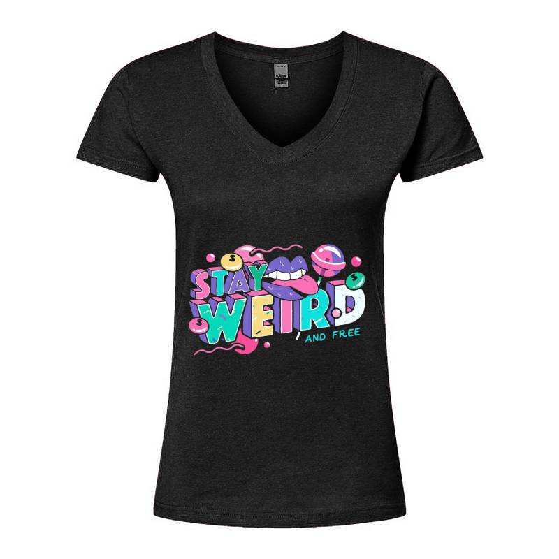 Stay Weird V-Neck T-Shirt
