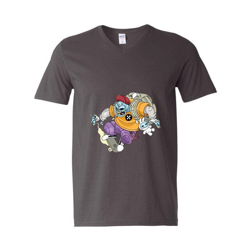 Monster Skate V-Neck T-Shirt