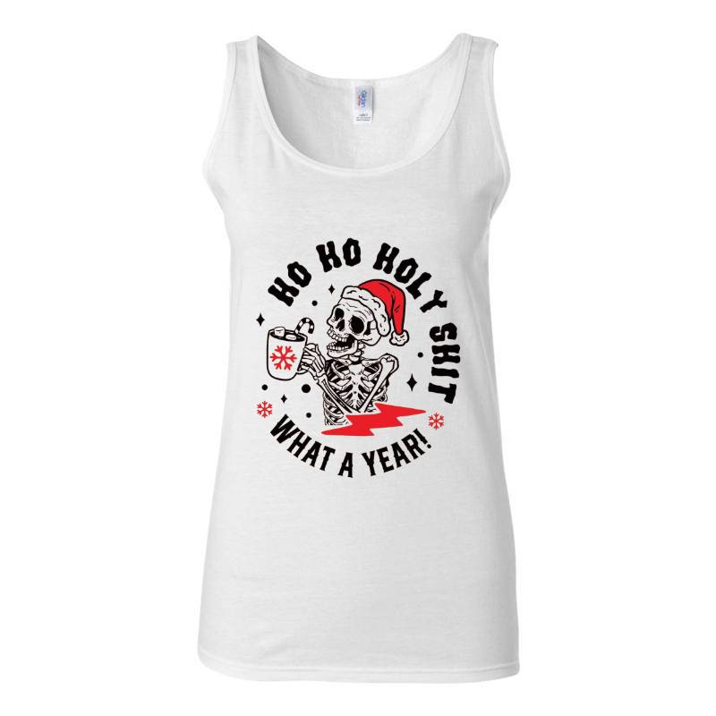 Ho Ho Ho Skull Tank Top T-Shirt