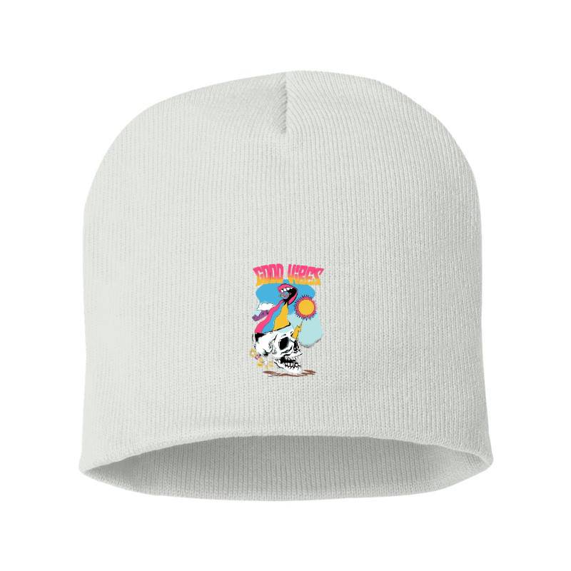 Good Vibes Skull Beanie