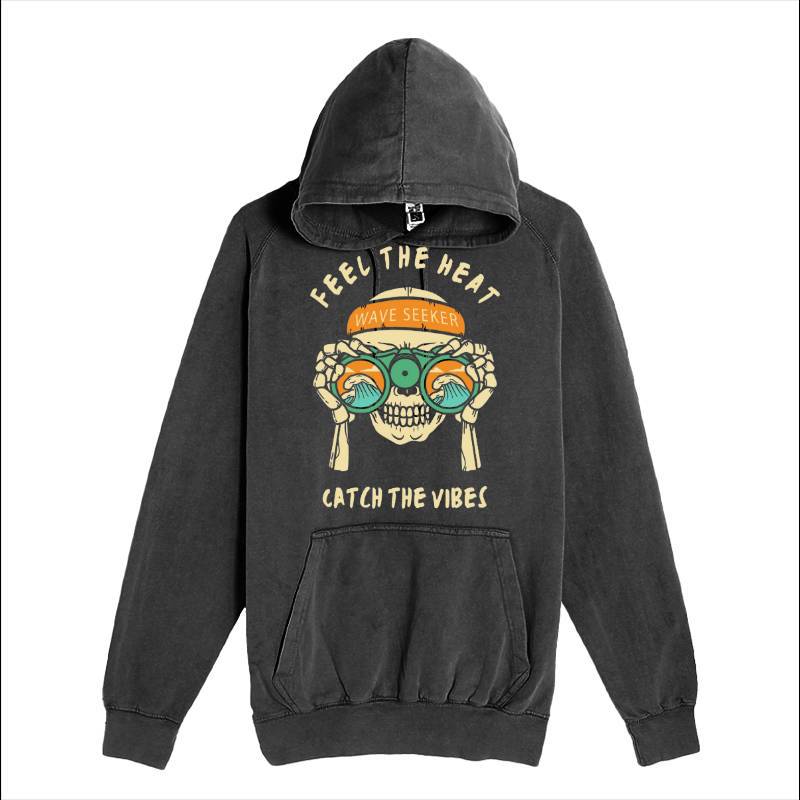 Catch The Vibes Skull Hoodie