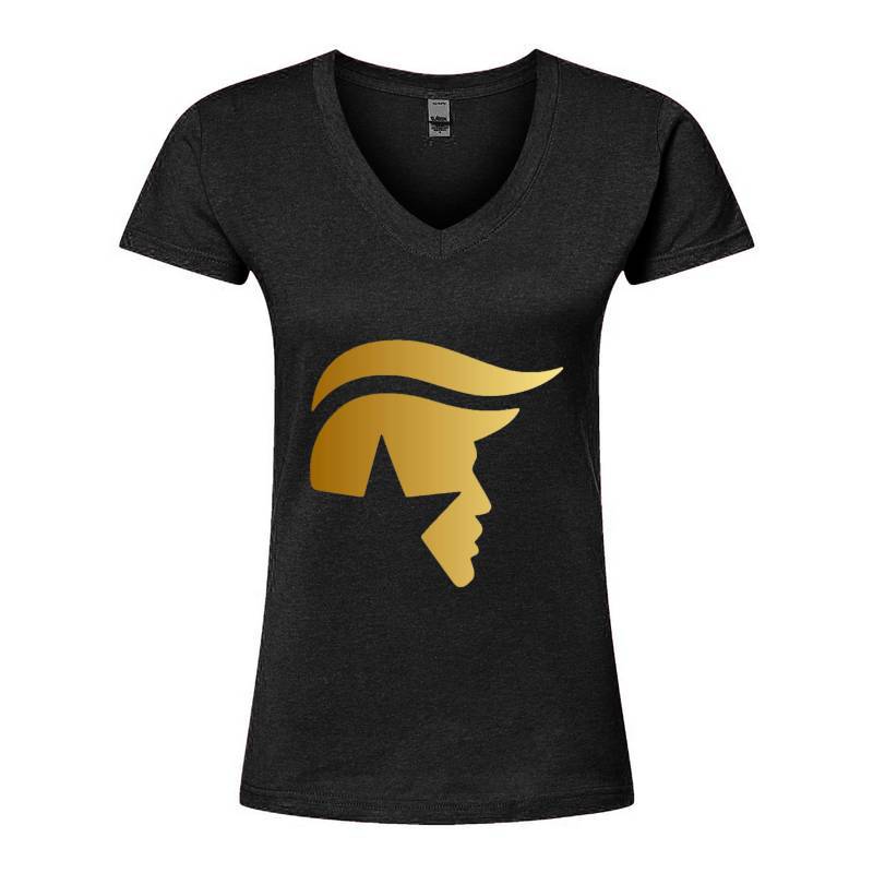 Trump Star Gold V-Neck T-Shirt