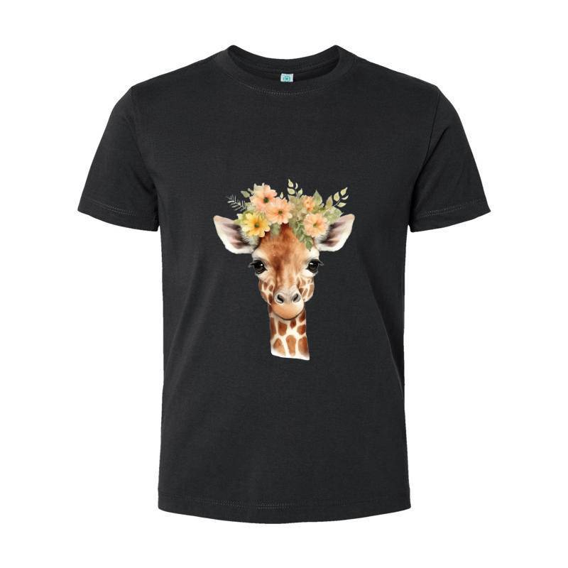 Giraffe with flower T-Shirt 