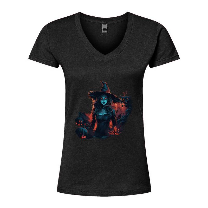 Horror Halloween V-Neck T-Shirt
