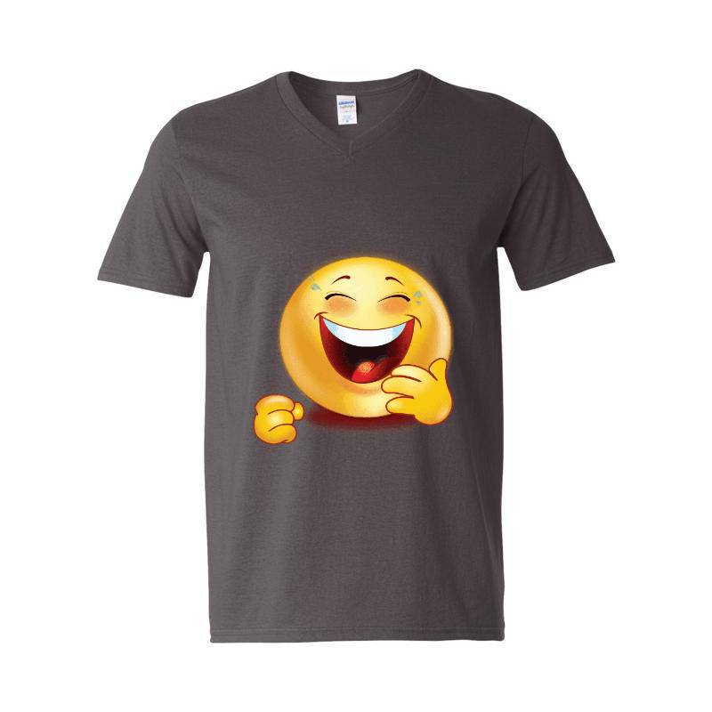 Happy Emoji V-Neck T-Shirt