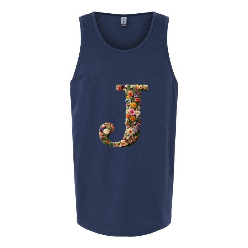 Letter J Tank Top T-Shirt