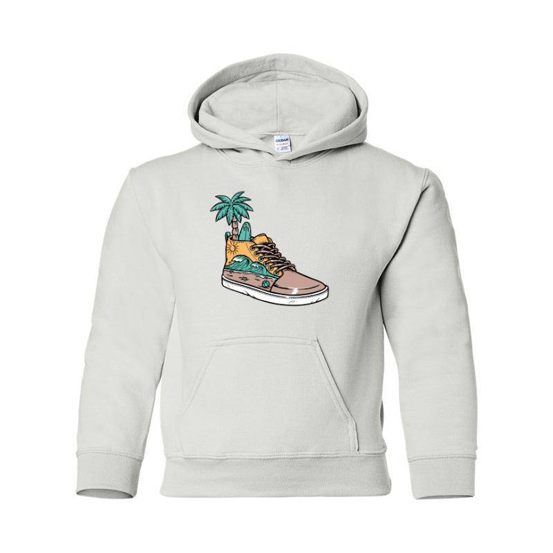 Palm and surf Hooded Sweatshirt