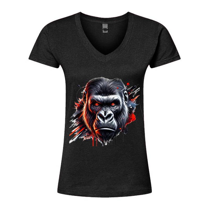 Gorilla V-Neck T-Shirt
