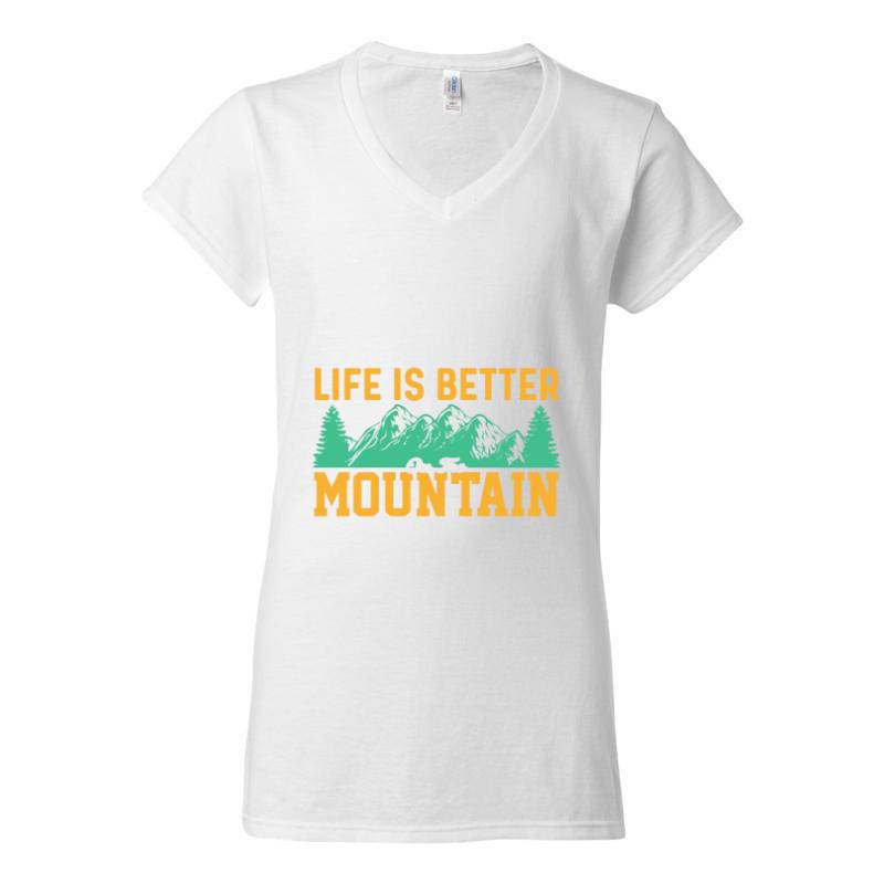 Mountain V-Neck T-Shirt