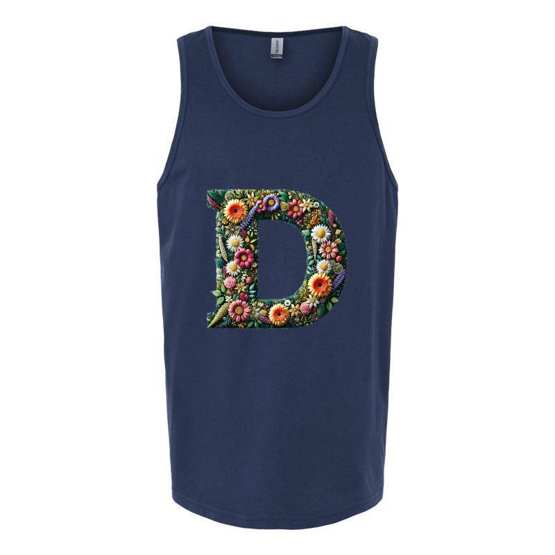 Letter D Tank Top T-Shirt