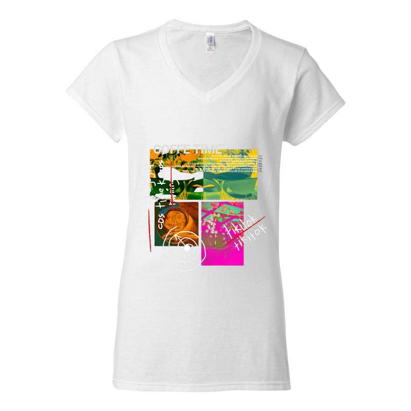 Coffe Time V-Neck T-Shirt