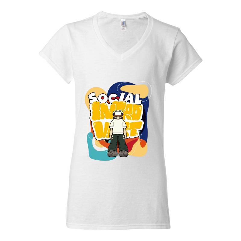 Social V-Neck T-Shirt