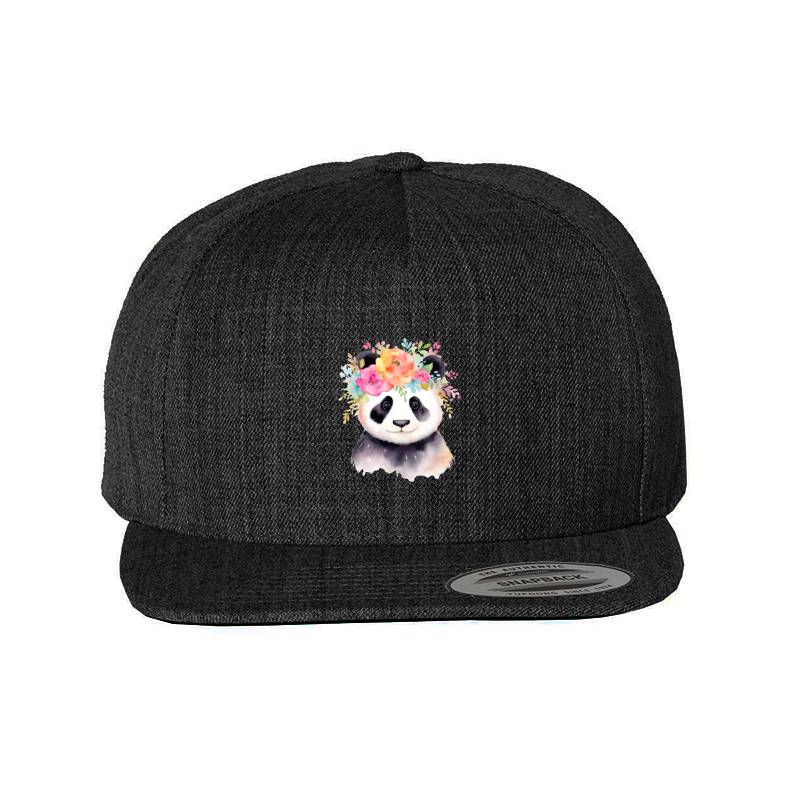 Panda with flowers Classic Cap